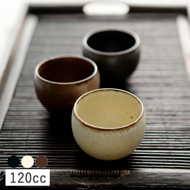 茶碗 茶色　　小兵衞？　① 食器 和食器 煎茶碗 ゆのみ カップ カネコ小兵 土物風マット 玉煎茶