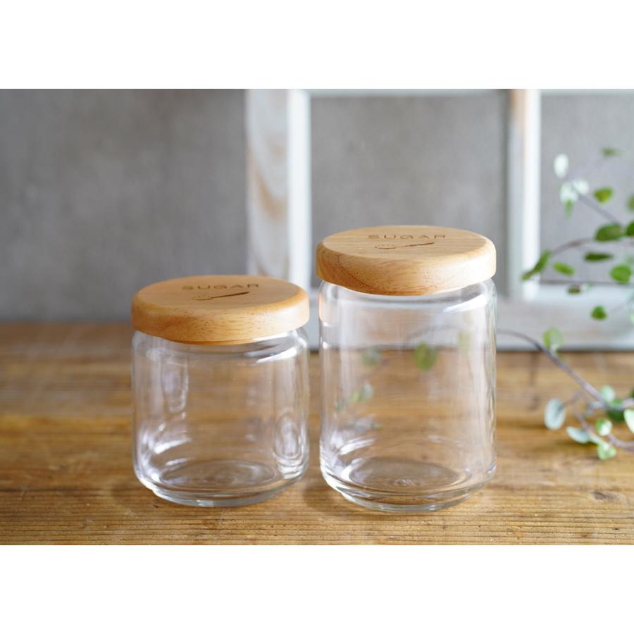 k-ai ガラス キャニスター L 600ml 蓋付き 保存容器 調味料入れ