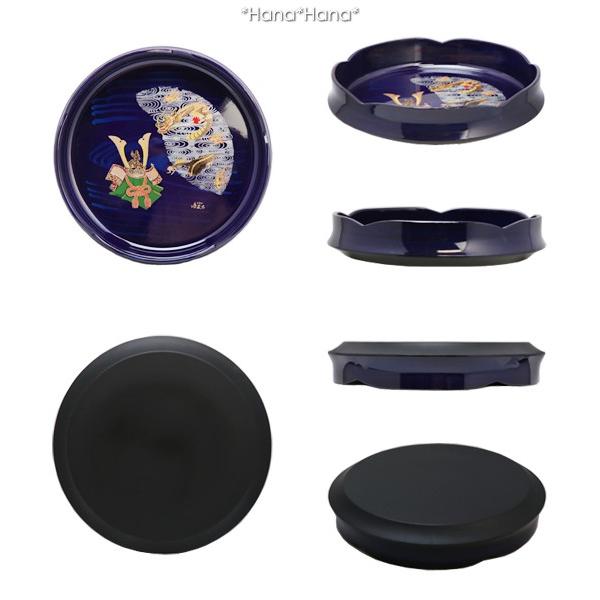 在庫限り／ 食器 和食器 漆器 寿司桶 菓子鉢 梅型 23cm 端午の節句