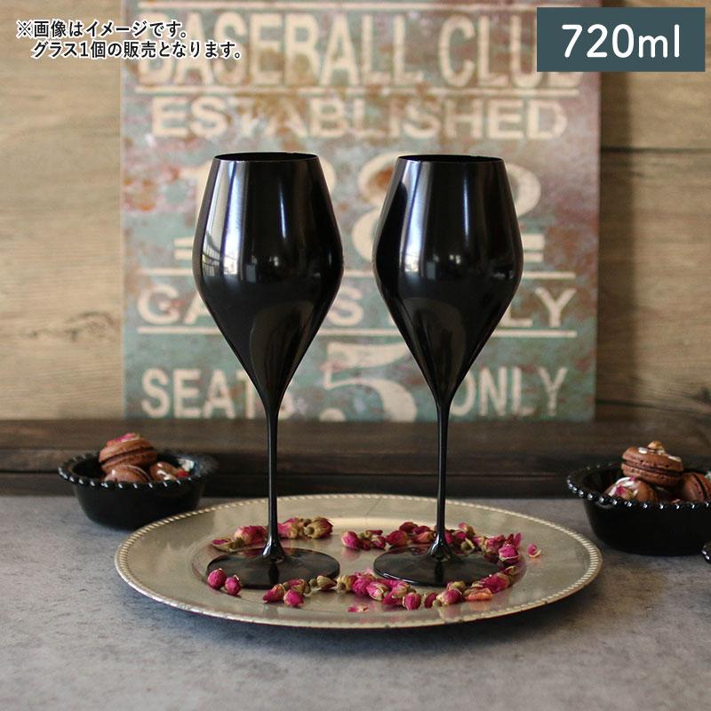 カラーズ/ブラック ツル 24oz ボルドー 赤ワイングラス 720ml 1個