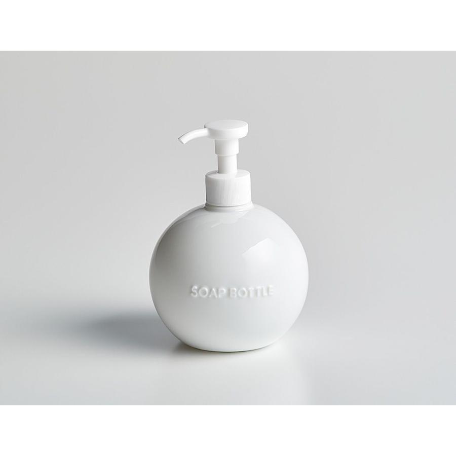 LOLO グローブ 白磁 ホワイト 丸いソープボトル 350ml(お