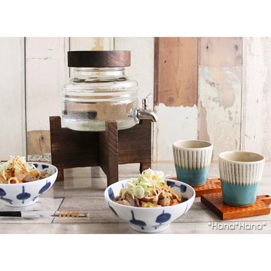 焼酎サーバー 陶器製 木製台付き 陶器製熟成焼酎サーバー「800ml」 (陶器カップ2個付き,木製