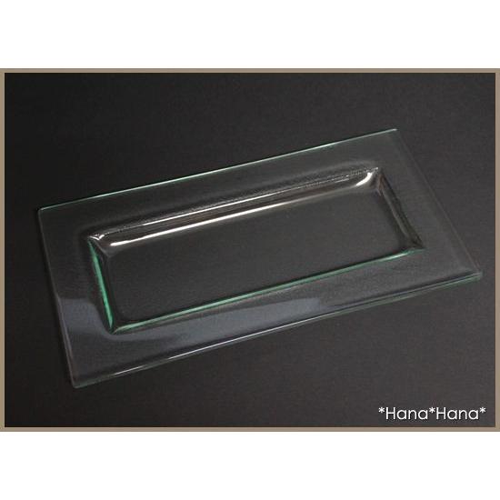 M.STYLE 食器 ガラス食器 ガラス 皿 長皿 長角皿 ガラスプレート 31cm