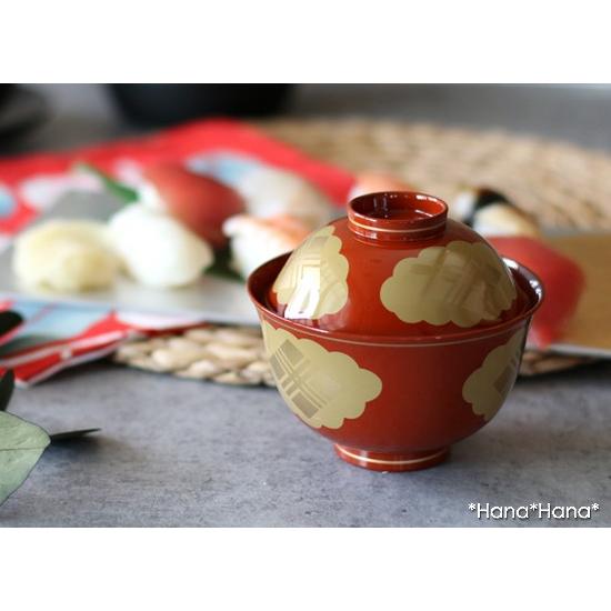 漆器 雑煮椀 工芸品 吸物椀 お椀 椀 煮物椀 梅柄 アンティーク