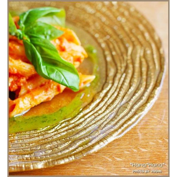 ミヤザキ食器　エムスタイル マラケシュ リムプレート 28cm セット ゴールド M.STYLE（エムスタイル） 食器 ガラス食器 ガラス 皿 中皿 ケーキ皿