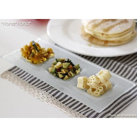 M.STYLE（エムスタイル） 食器 ガラス食器 ガラス 皿 仕切皿 前菜皿