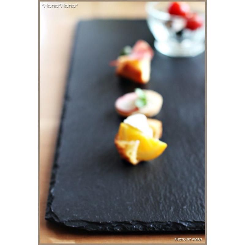 新品　M.STYLE アルボス　フラットプレート　26cm　2枚　■　C243 M.STYLE（エムスタイル） スレート 食器 カフェ食器 皿 大皿 長角皿 盛