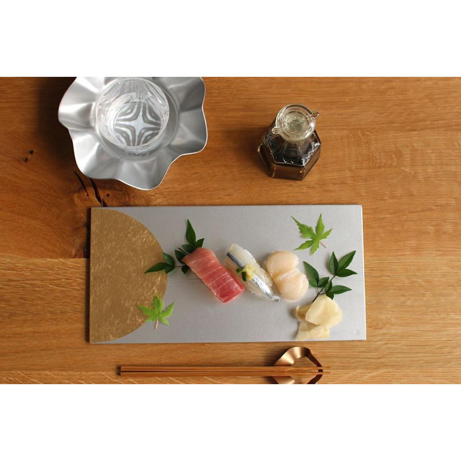 ALART アルアート フラットプレート 皿 長角皿 30cm アルミ 金属 日本