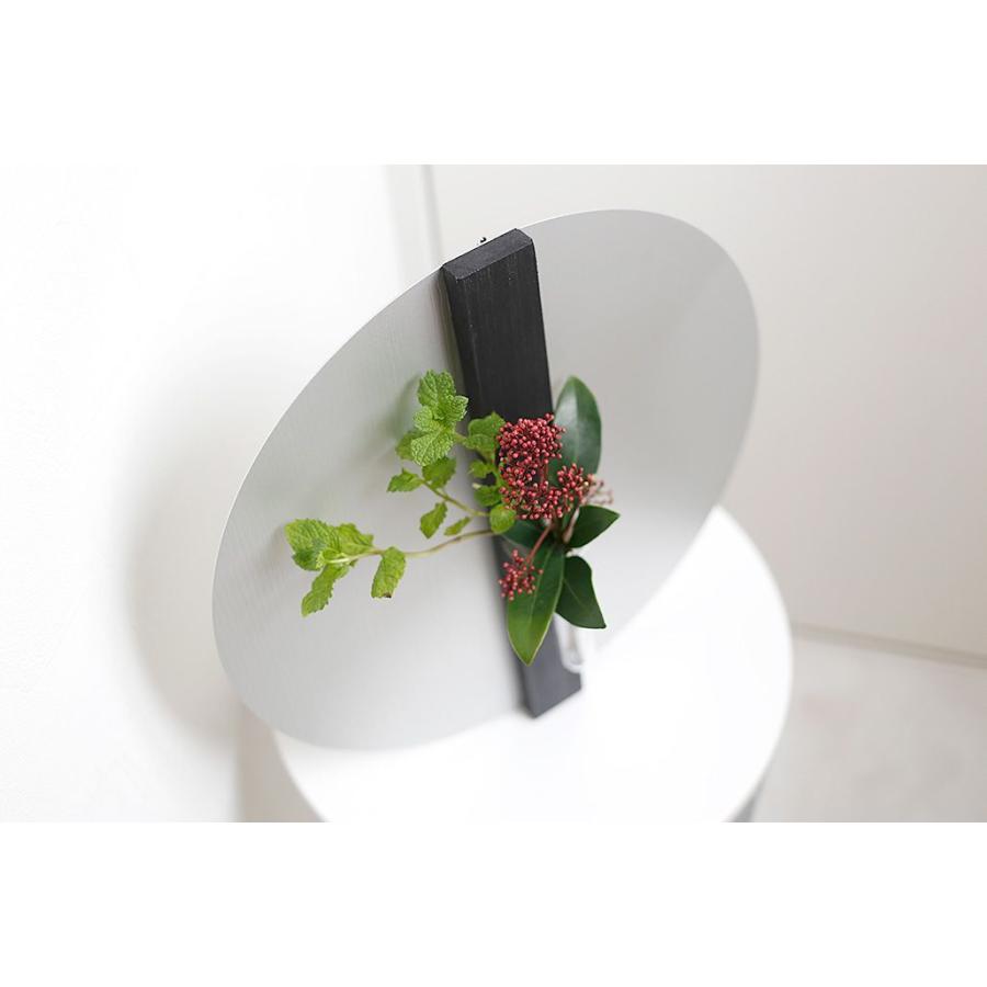 ALART アルアート フラワーベース 花器 花瓶 丸板 30cm アルミ 金属