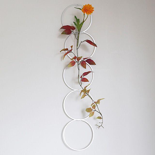 ALART アルアート フラワーベース 花器 壁掛け Sリング12.5cmx5連