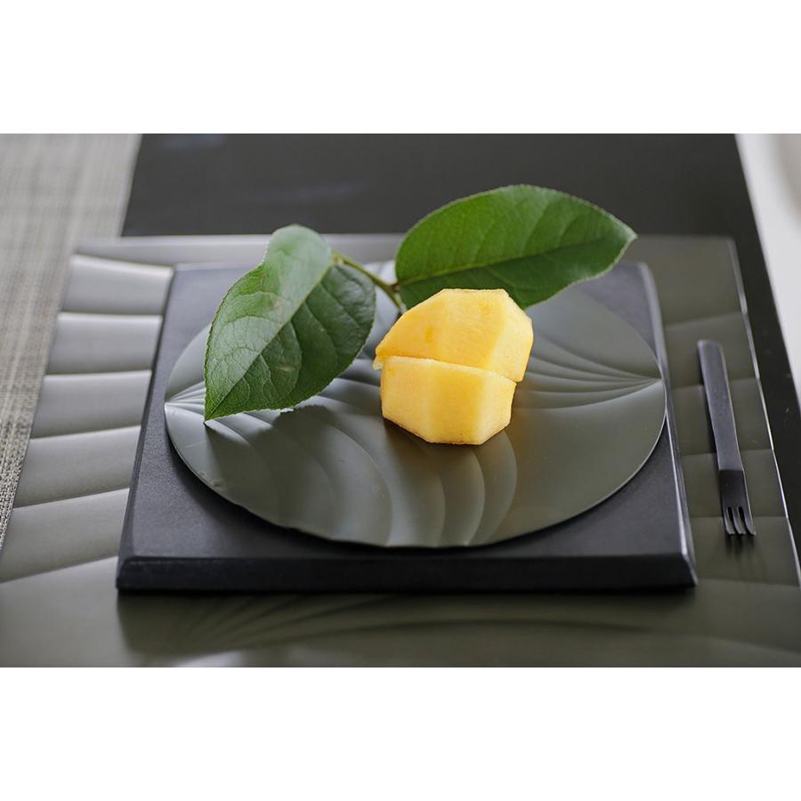 ALART アルアート アルミプレート 丸 19cm 菓子皿 お茶請け 和モダン