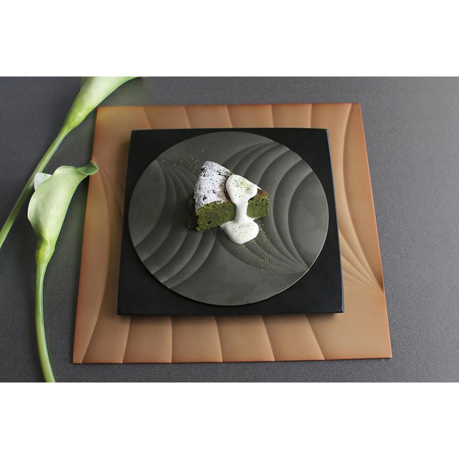 ALART アルアート アルミプレート 丸 19cm 菓子皿 お茶請け 和モダン