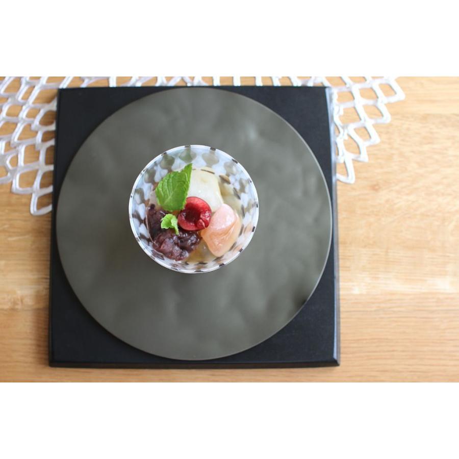 ALART アルアート アルミプレート 丸 19cm 菓子皿 お茶請け 和モダン