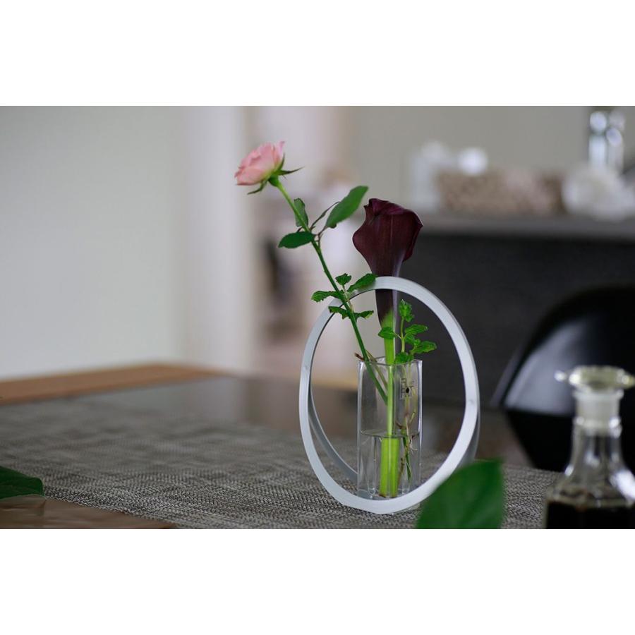 ALART アルアート フラワーベース 花器 花瓶 一輪挿し 丸フレーム S 