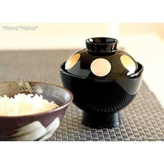 食器 和食器 漆器 蓋付き 汁椀 小吸椀 吸物椀 モダン おしゃれ 日月 小 