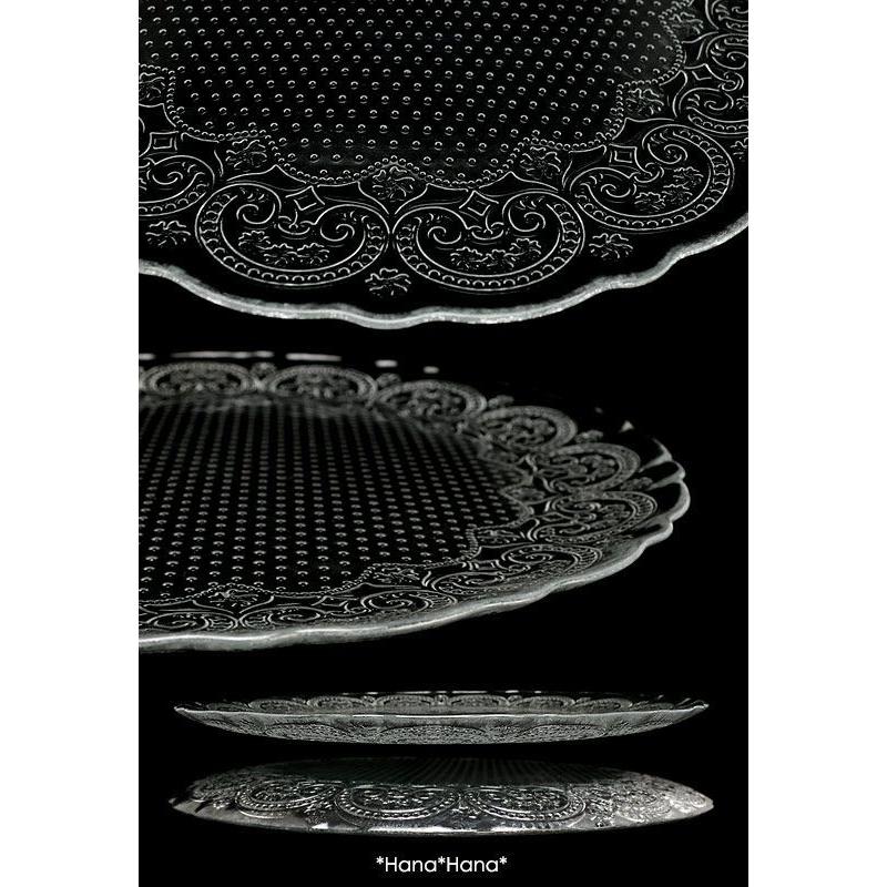 在庫限り／ 食器 ガラス食器 皿 大皿 ホールケーキプレート 33cm