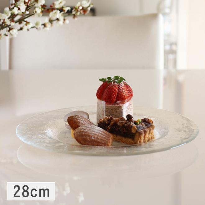 食器 ガラス食器 皿 大皿 ガラス ガラスプレート ディナープレート