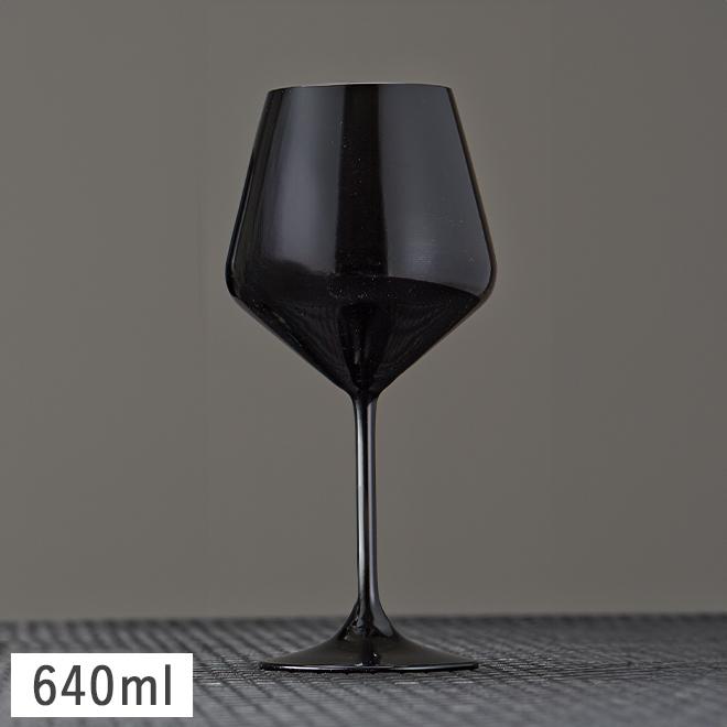 ガラス食器 グラス ワイングラス 黒 おしゃれ カラーズ/ブラック