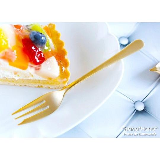 【SFAM】 ロシア様式のケーキフォーク 12本組 仏蘭西 14cm ケース SALUS ステンレス 食器 カトラリー フォーク ゴールド ケーキフォーク