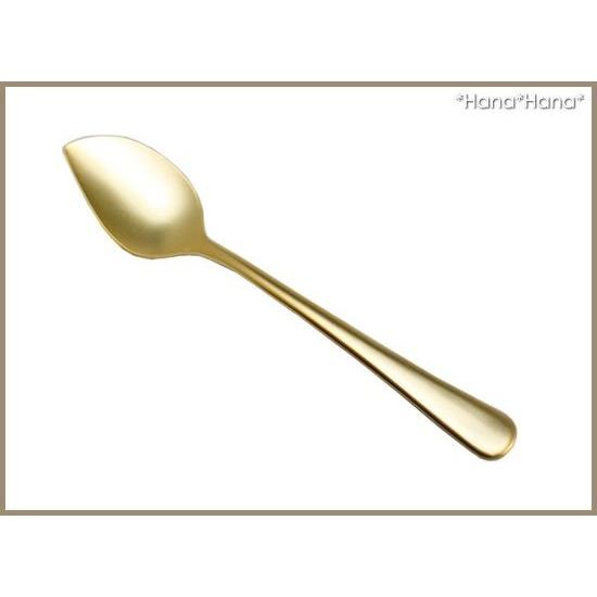 SALUS ステンレス 食器 カトラリー スプーン ゴールド ケーキスプーン