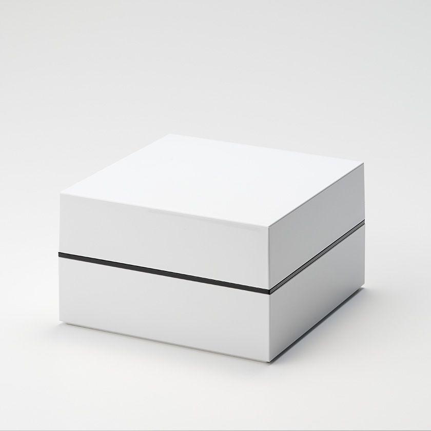 NH home オードブル重箱 2段 18cm ホワイト (お取り寄せ品）仕切り箱