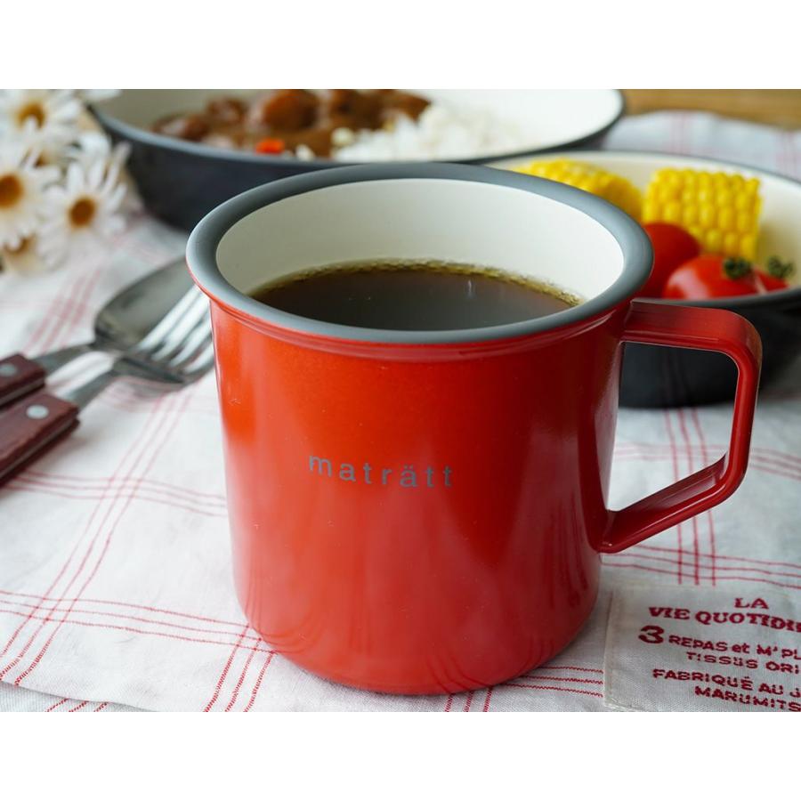 正和 matratt(モースレ）マグカップ 550ml レッド (お取り寄せ品）ABS
