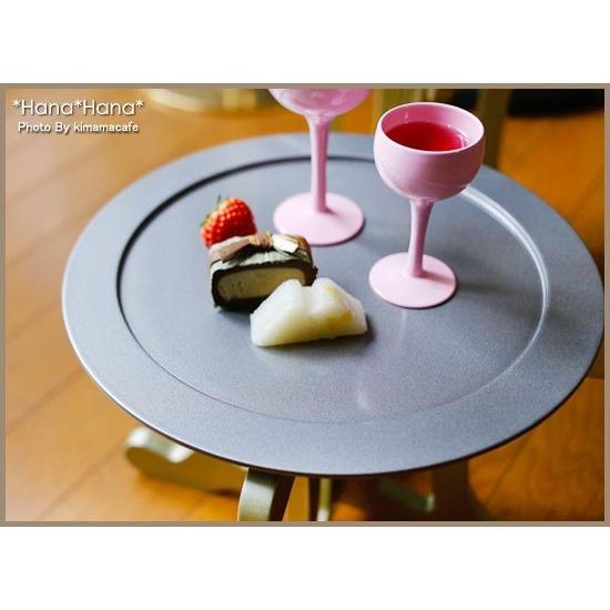 在庫限り／丸サービングトレー30cm シルバー 漆器 和食器 敷皿