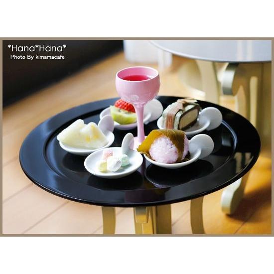 在庫限り／ 丸サービングトレー30cm ブラック 漆器 和食器 敷皿