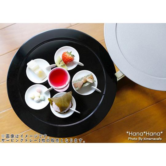 赤　黒　小判トレー　サービングプレート 30cm　漆器　細長　横長　朱 在庫限り／ 丸サービングトレー30cm ブラック 漆器 和食器 敷皿