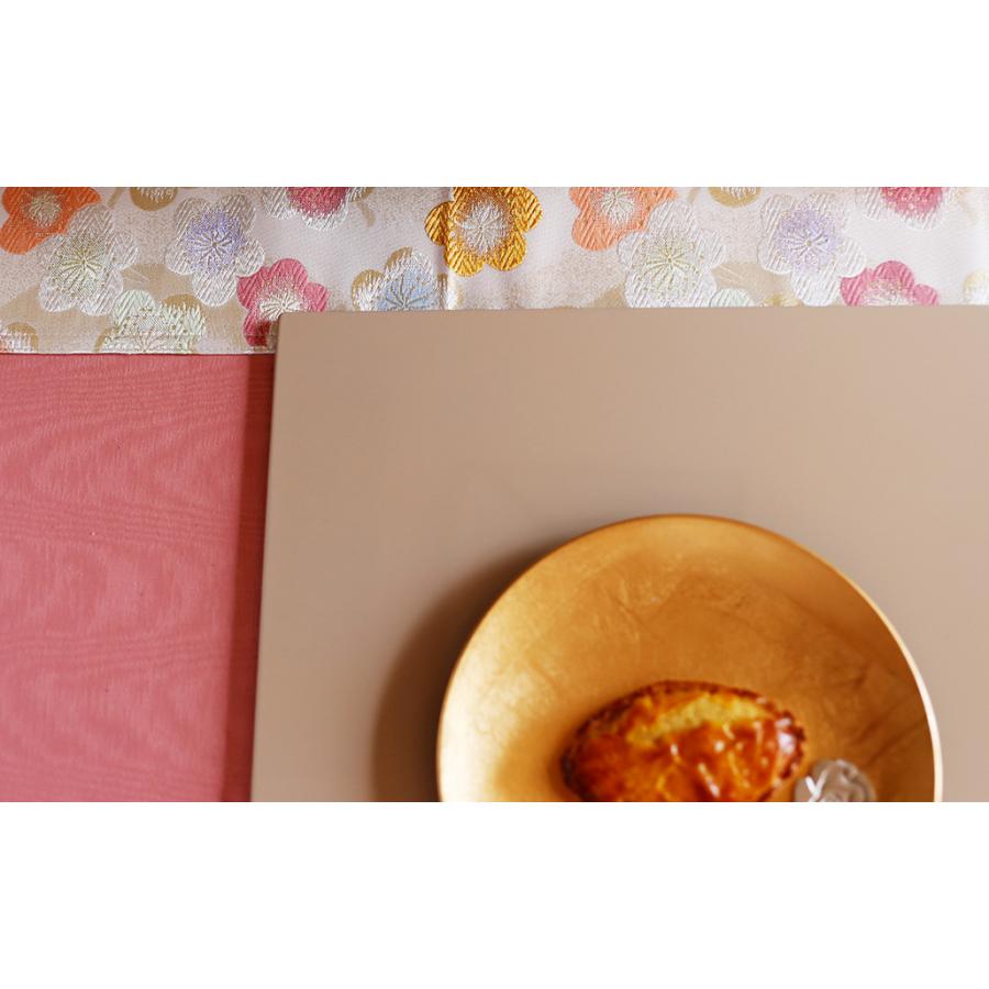 正角プレイスマット 折敷 30cm ベージュ 漆器 トレー お盆 ランチョン