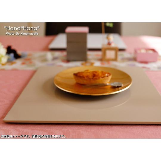 正角プレイスマット 折敷 30cm ベージュ 漆器 トレー お盆 ランチョン