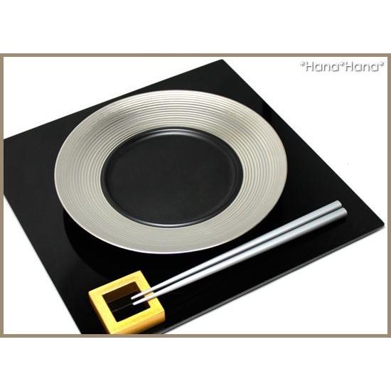 在庫限り／ 正角プレイスマット 折敷 30cm ブラック 漆器 トレー お盆
