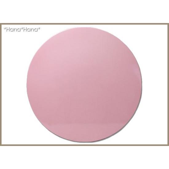 丸フラットプレイスマット折敷 30cm ブロッサムピンク 漆器 トレー