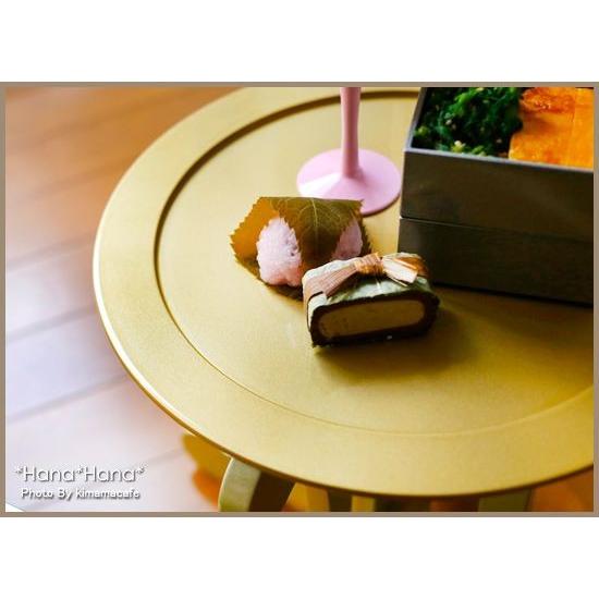 在庫限り／丸サービングトレー 30cm ゴールド 漆器 和食器 敷皿
