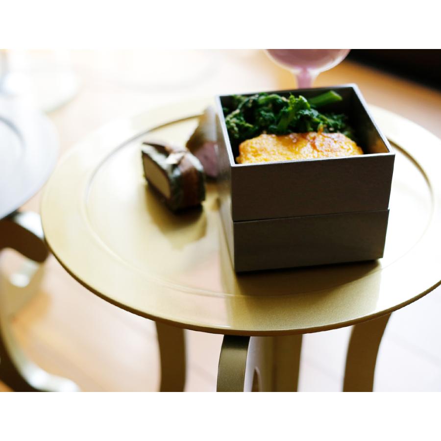 在庫限り／丸サービングトレー 30cm ゴールド 漆器 和食器 敷皿