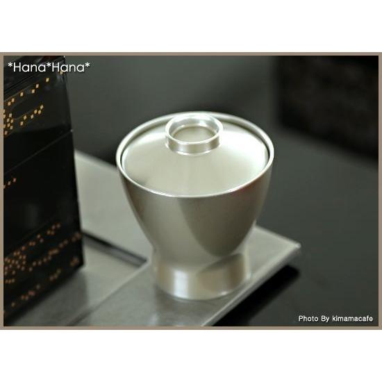 銀彩小吸物椀 200ml シルバー 漆器 和食器 汁椀 小さめ おわん 正月