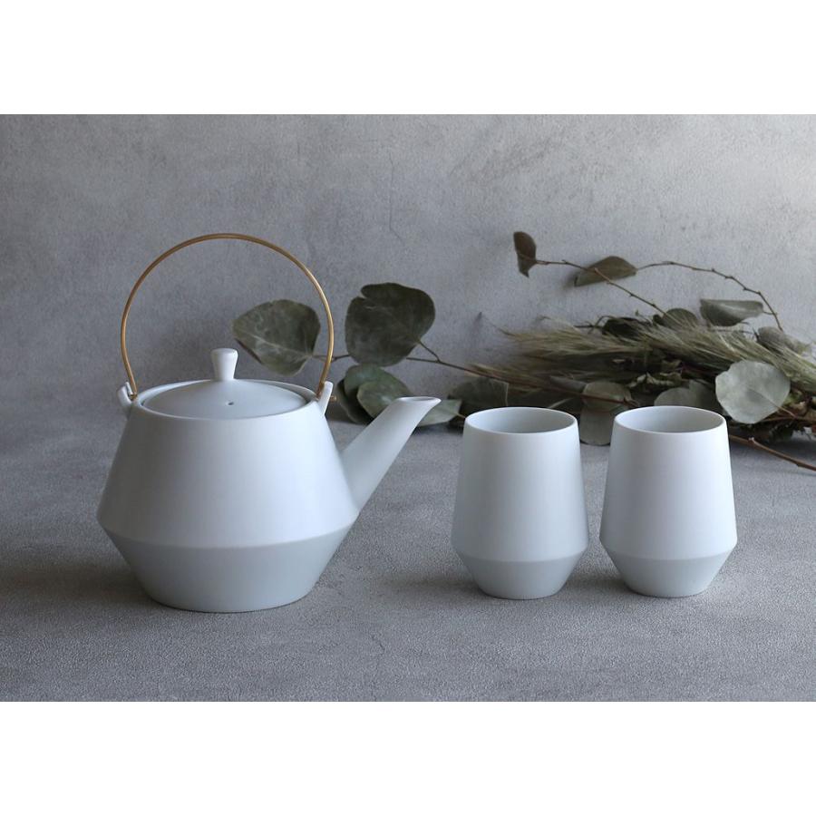 frustum フラスタム 土瓶 850ml(つる真ちゅうゴールド) ゆのみ2客