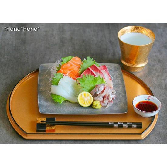 在庫限り／ 和食器 食器 皿 プレート 大皿 盛皿 角皿 シルバー 晶雲母