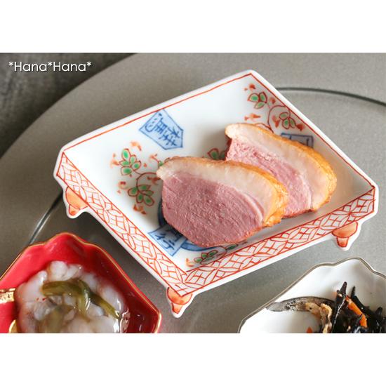 香桂桐紋 盤型 豆皿 13cm 有田焼 // 和食器 食器 小皿 しょうゆ皿