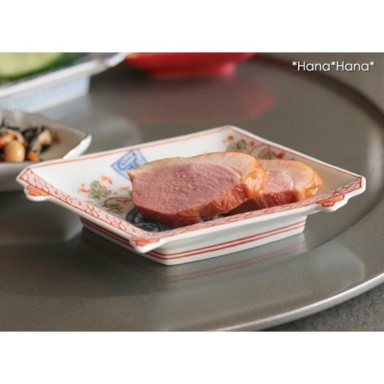 香桂桐紋 盤型 豆皿 13cm 有田焼 // 和食器 食器 小皿 しょうゆ皿