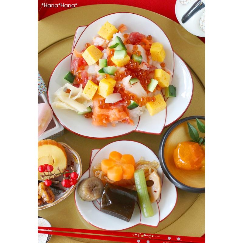 結び 小皿 (赤線) 11cm 有田焼 田清窯 // 和食器 食器 取皿 菓子皿