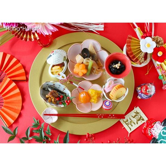 梅型錦曙 箸置き パールピンク 有田焼 幸楽窯 // 和食器 食器 はしおき