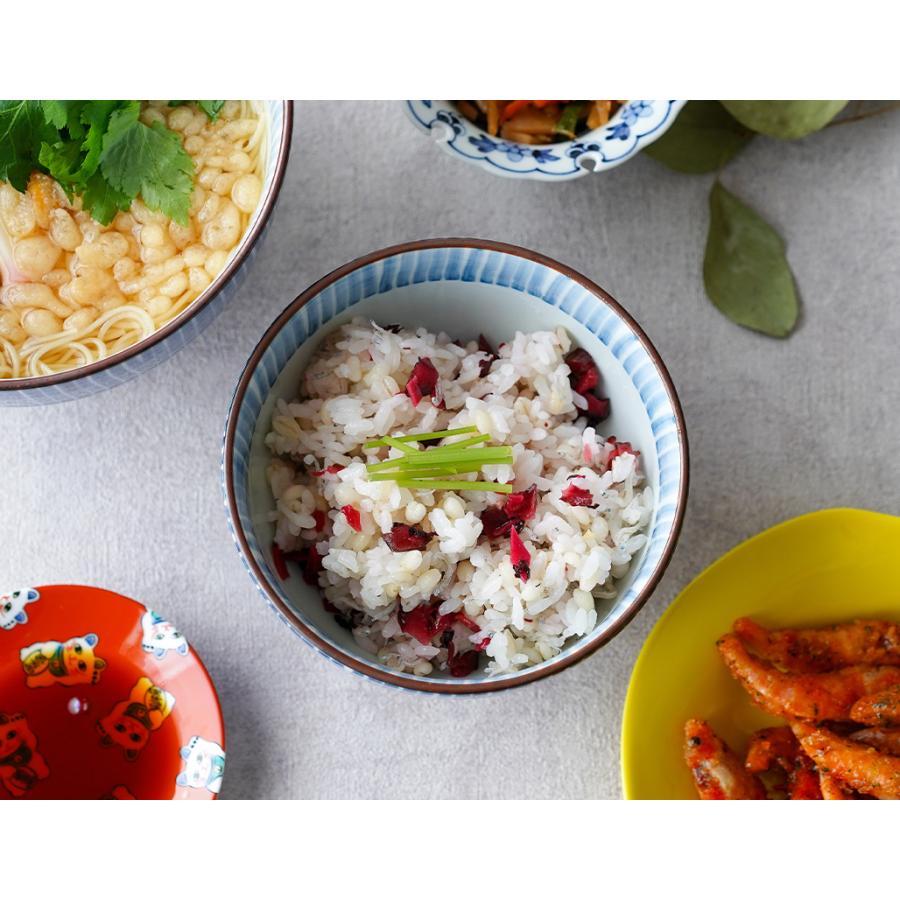 千筋千段 高台丼（中）12.5cm 有田焼// 和柄 和風 青色 青 青色の食器