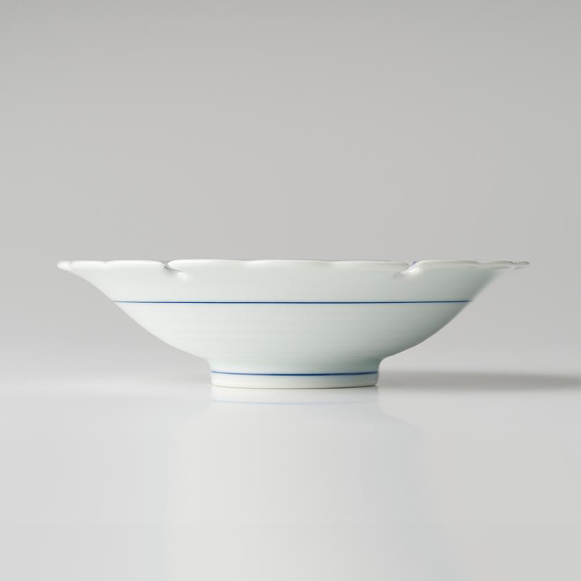 割草花うさぎ雪輪型 平鉢 15.5cm 高山窯 有田焼 // 和食器 食器 正月