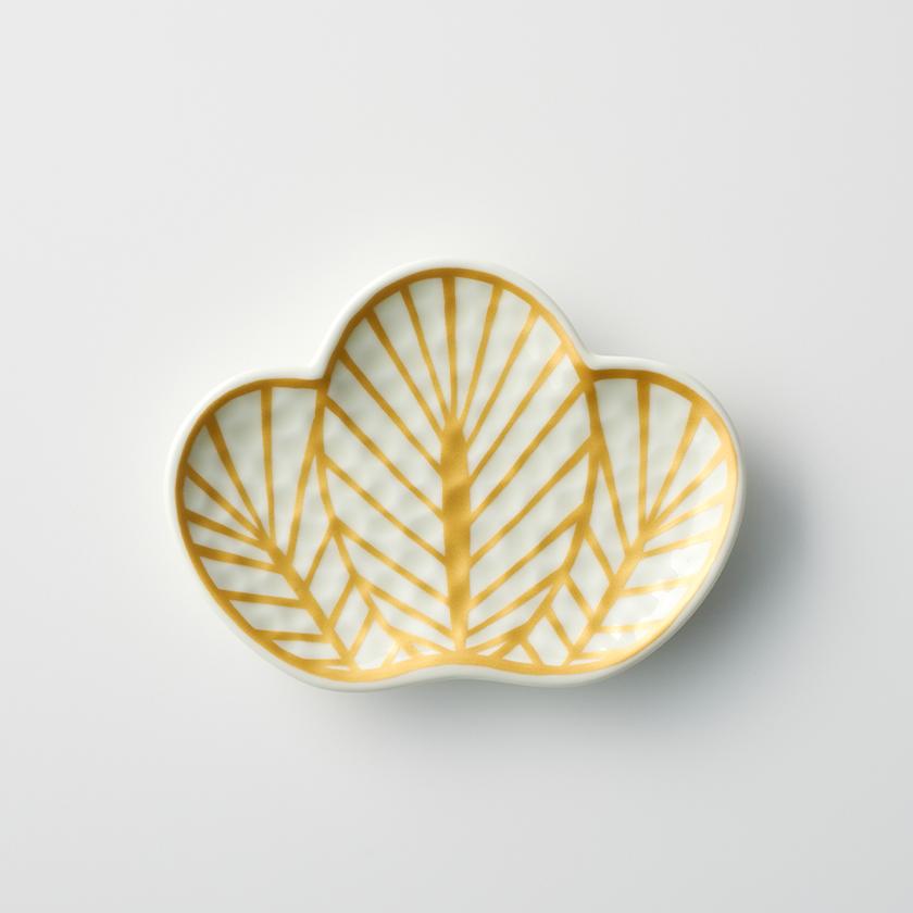 錦金松葉型 銘々皿 13.3cm 幸楽窯 有田焼 // 和食器 食器 陶磁器 小皿