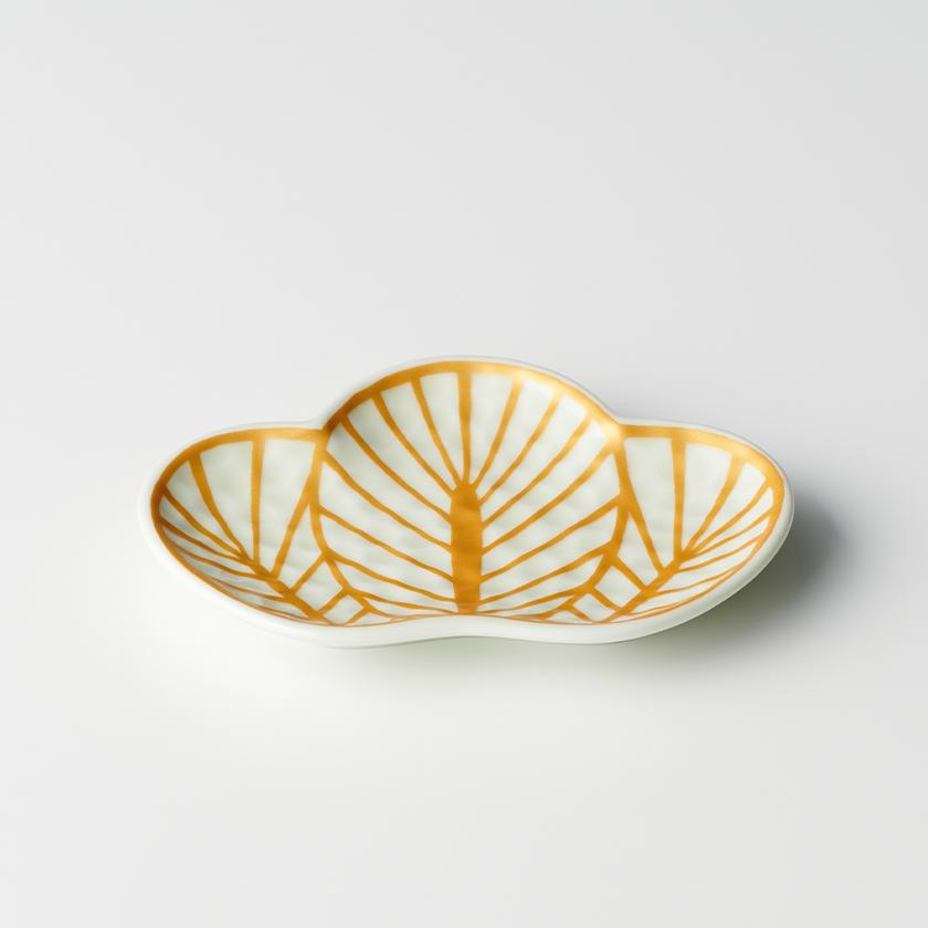 錦金松葉型 銘々皿 13.3cm 幸楽窯 有田焼 // 和食器 食器 陶磁器 小皿