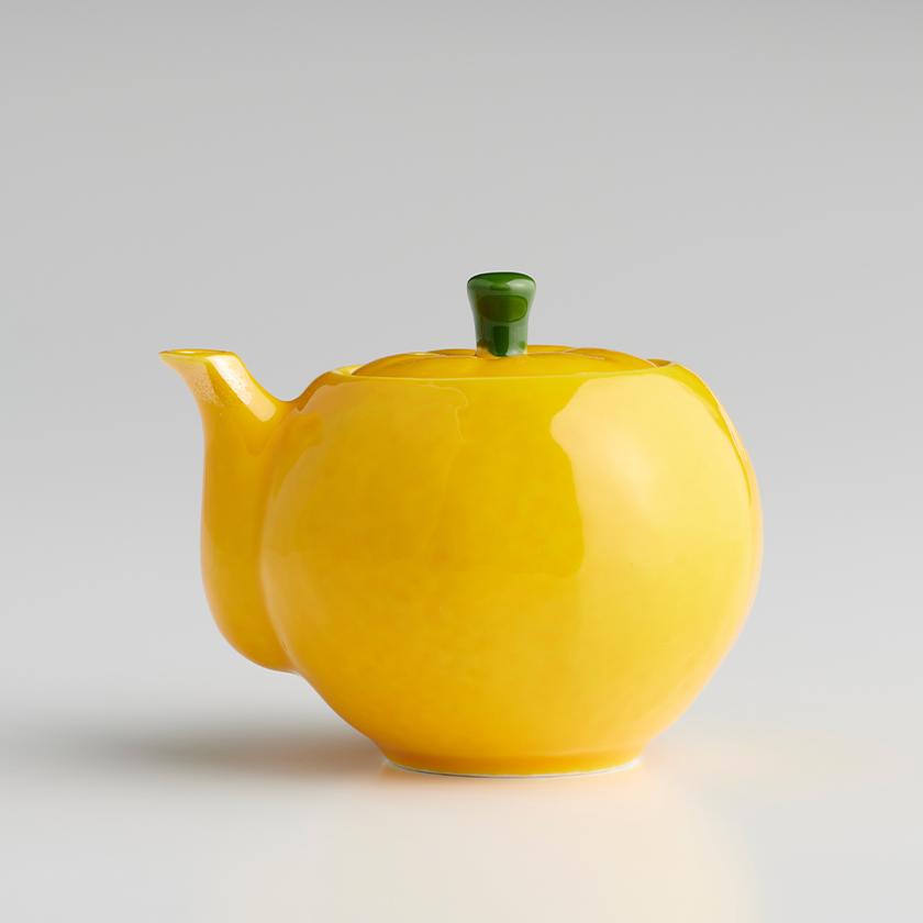 柚子 台付汁次（葉っぱ受け皿付き）有田陶芸 有田焼 // 和食器 食器