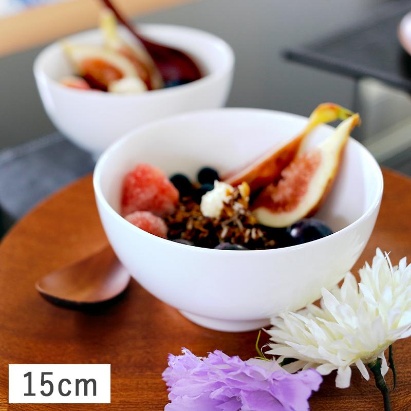 ノリタケ ボーンチャイナ 15cm ボウル 小鉢 白 無地 業務用 まとめ売り 訳あり】エチュード ボーンチャイナ 15cmボウル ホワイト 多様丼 小