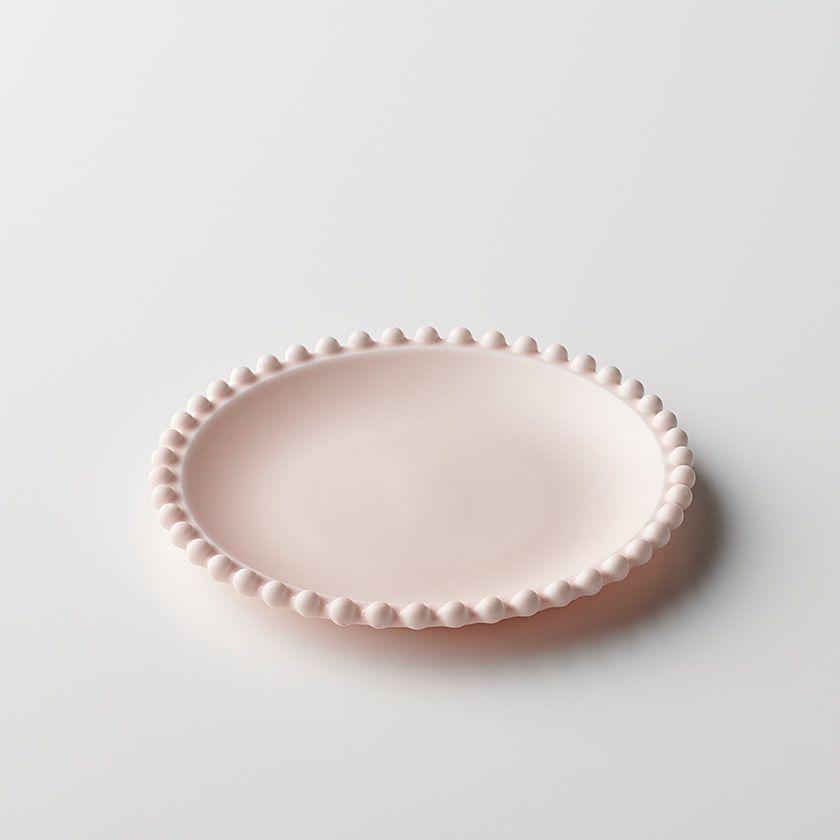 ティアラ プレート 16.5cm マットピンク ベビーカラー 食器 おしゃれ