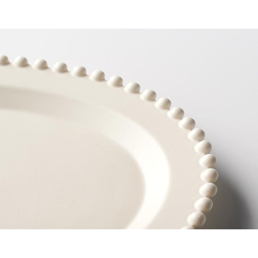 ティアラ オーバルプレート 29.5cm マットアイボリー ベビーカラー